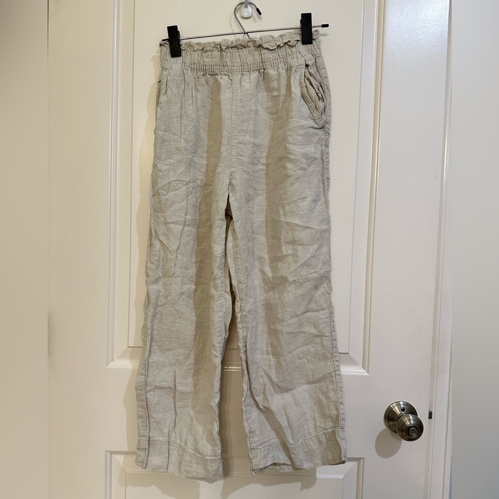 Light Beige faux linen set. Size small